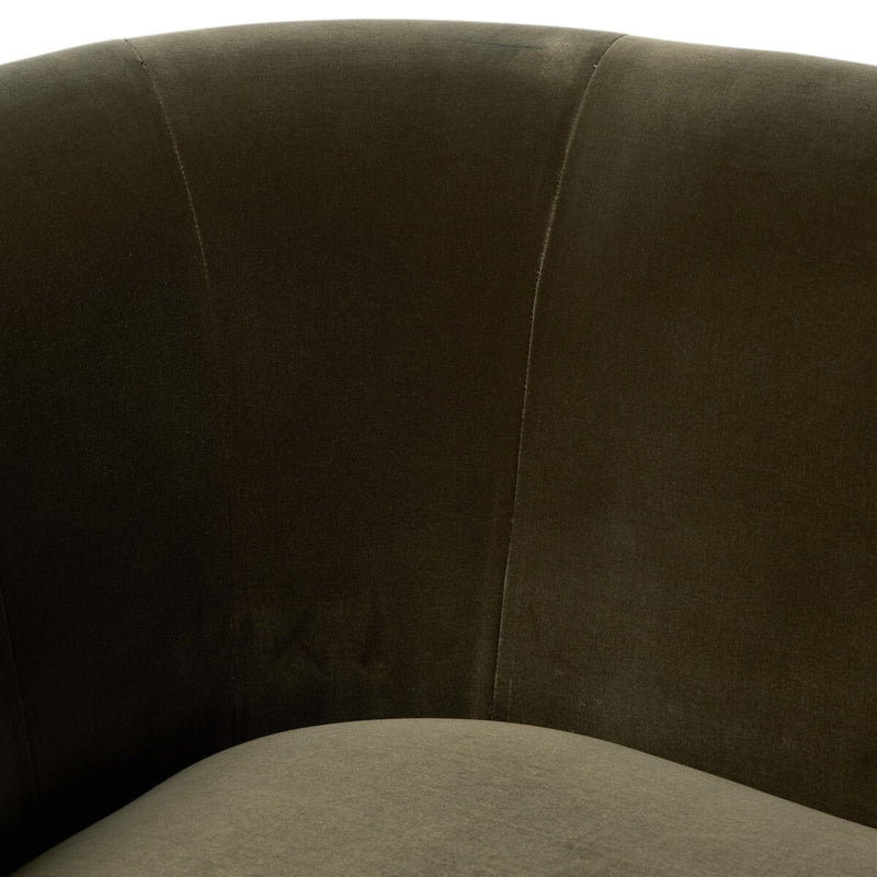 Deandra Tete A Tete Chaise - Surrey Olive