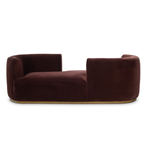 Deandra Tete A Tete Chaise - Surrey Plum