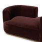 Deandra Tete A Tete Chaise - Surrey Plum