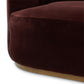 Deandra Tete A Tete Chaise - Surrey Plum