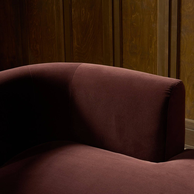 Deandra Tete A Tete Chaise - Surrey Plum