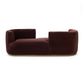 Deandra Tete A Tete Chaise - Surrey Plum