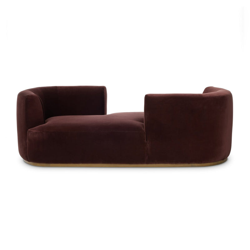 Deandra Tete A Tete Chaise - Surrey Plum