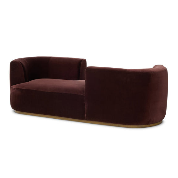 Deandra Tete A Tete Chaise - Surrey Plum