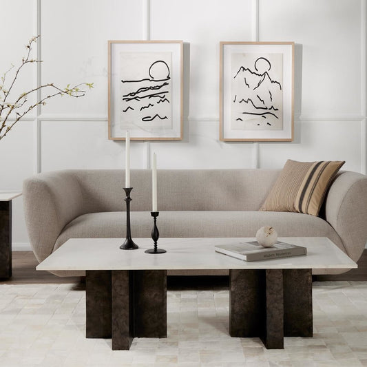 Terrell Coffee Table - White Black