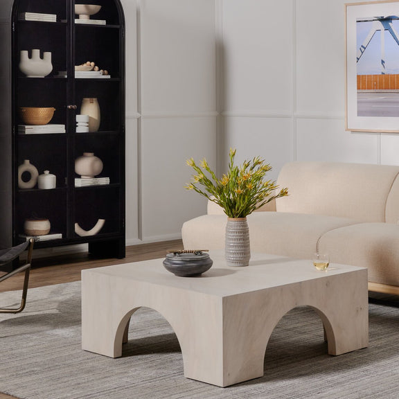 Fausto Coffee Table - Bleached Guanacaste
