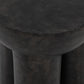 Sante End Table - Raw Black