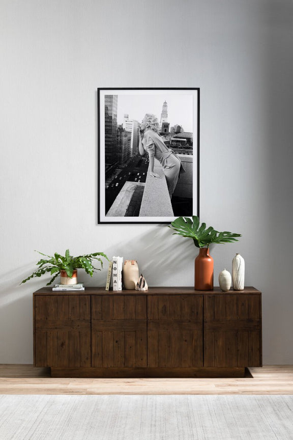 Marilyn On The Roof II by Getty Images - Black Maple