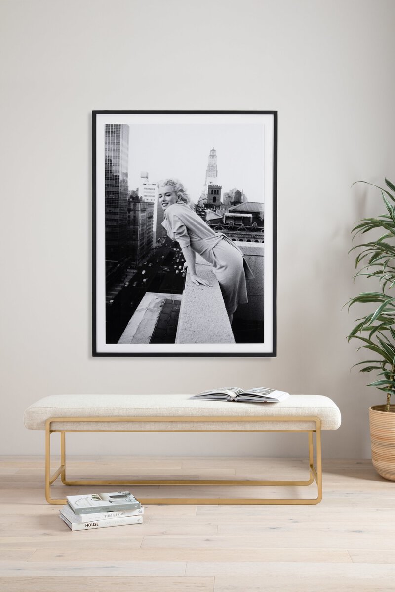 Marilyn On The Roof I by Getty Images - Black Maple