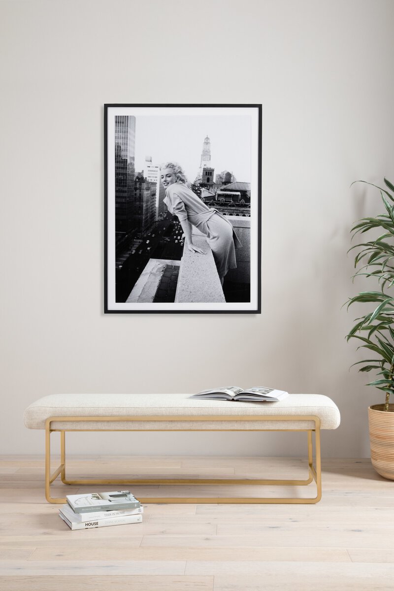 Marilyn On The Roof I by Getty Images - Black Maple