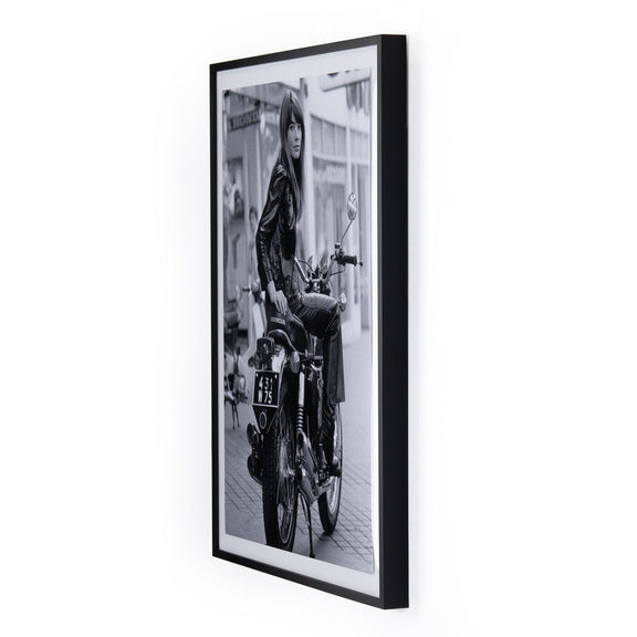 Françoise Hardy On Bike by Getty Images - Black Maple