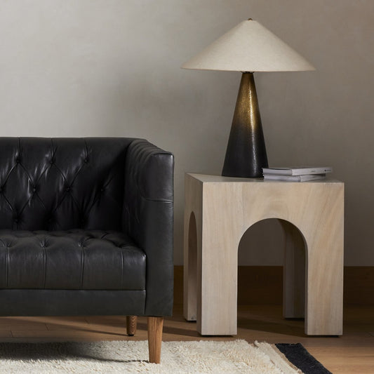 Fausto End Table - Bleached Guanacaste