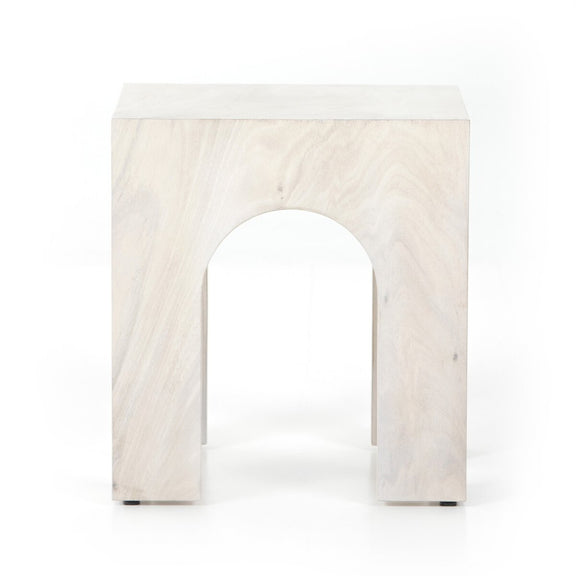 Fausto End Table - Bleached Guanacaste