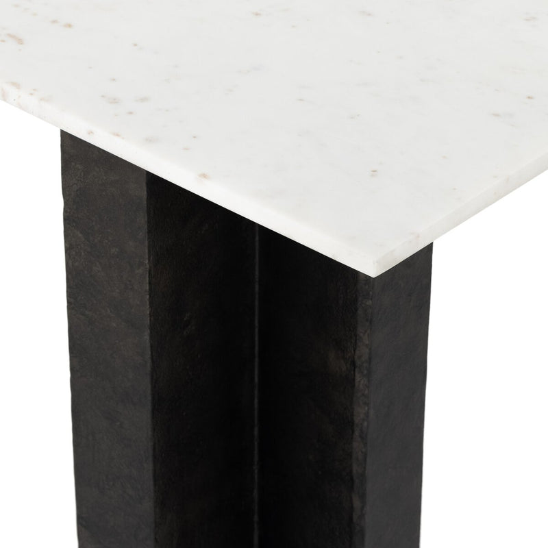 Terrell Console Table - White Marble