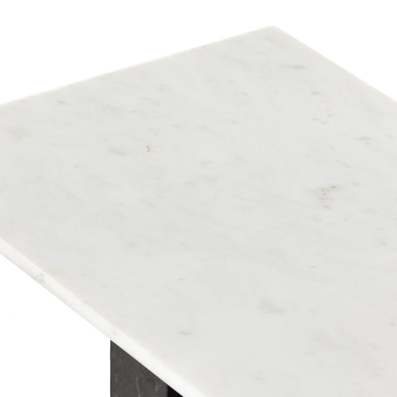 Terrell Console Table - White Marble
