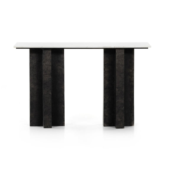 Terrell Console Table - White Marble