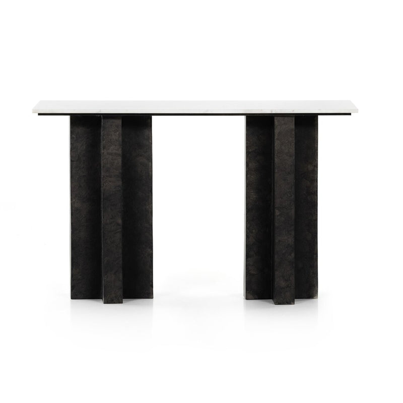Terrell Console Table - White Marble