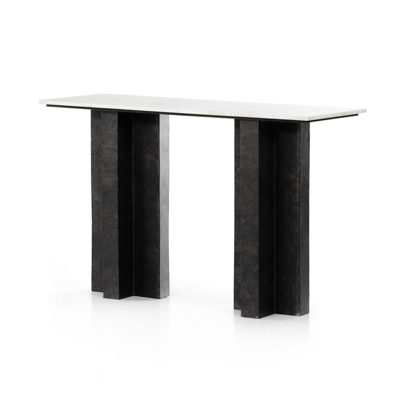 Terrell Console Table - White Marble