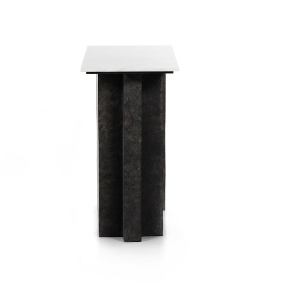 Terrell Console Table - White Marble