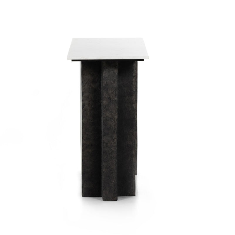 Terrell Console Table - White Marble