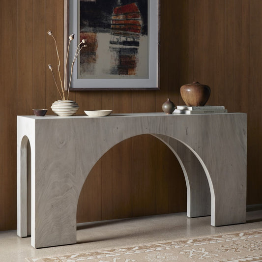 Fausto Console Table - Bleached Guanacaste
