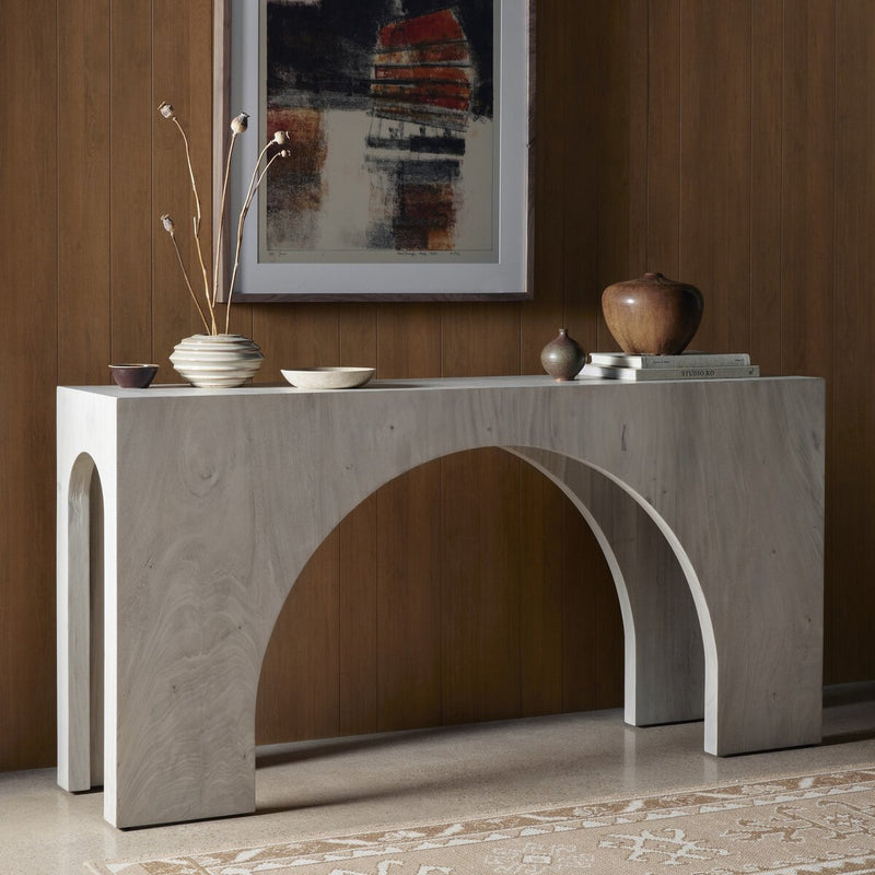 Fausto Console Table - Bleached Guanacaste