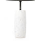 Cronos End Table - Polished White Marble