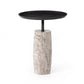 Cronos End Table - River Grey Marble