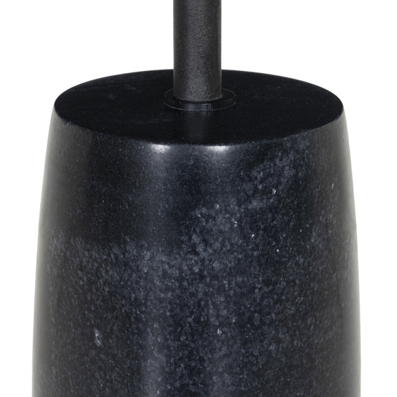Cronos End Table - Polished Black Marble