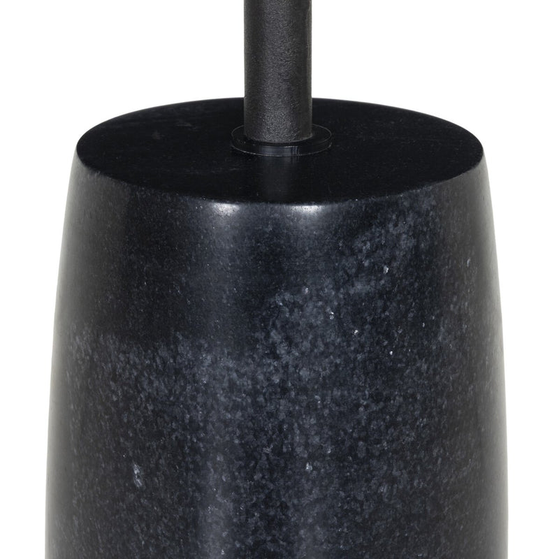 Cronos End Table - Polished Black Marble