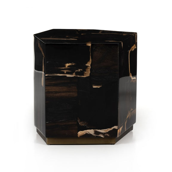 Shep End Table - Dark Petrified Wood