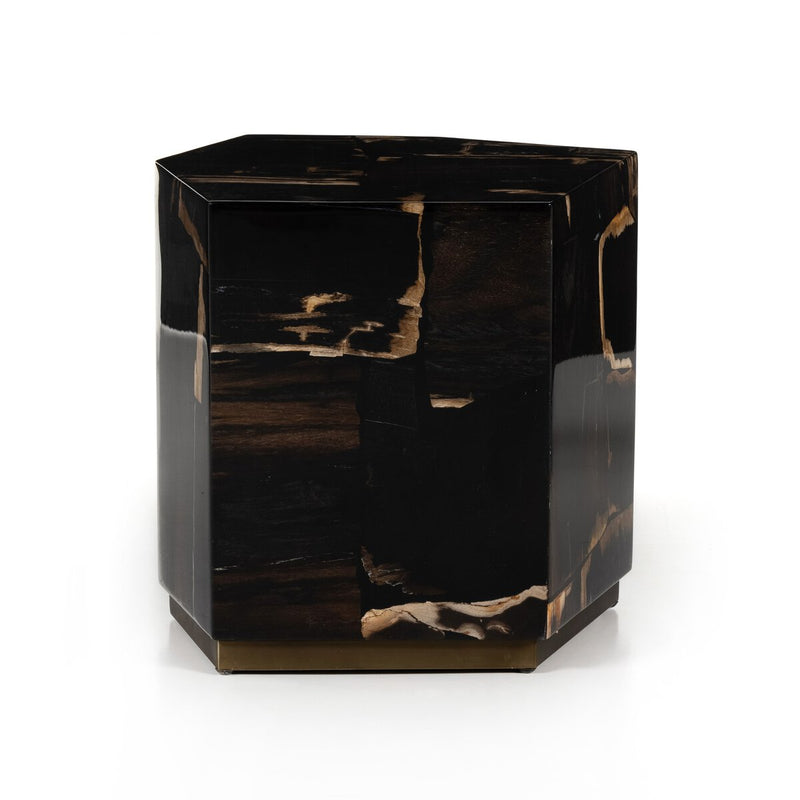 Shep End Table - Dark Petrified Wood
