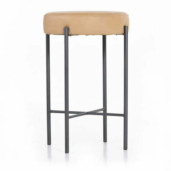 Nocona Bar + Counter Stool - Natural Leather