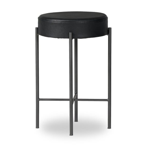 Nocona Bar + Counter Stool - Black Leather