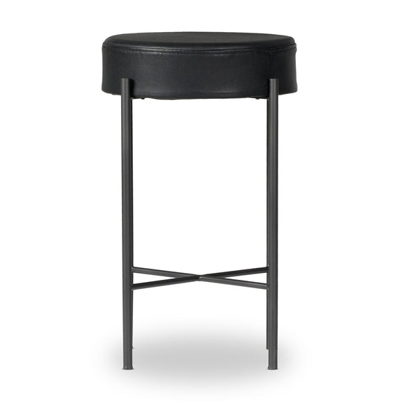 Nocona Bar + Counter Stool - Black Leather