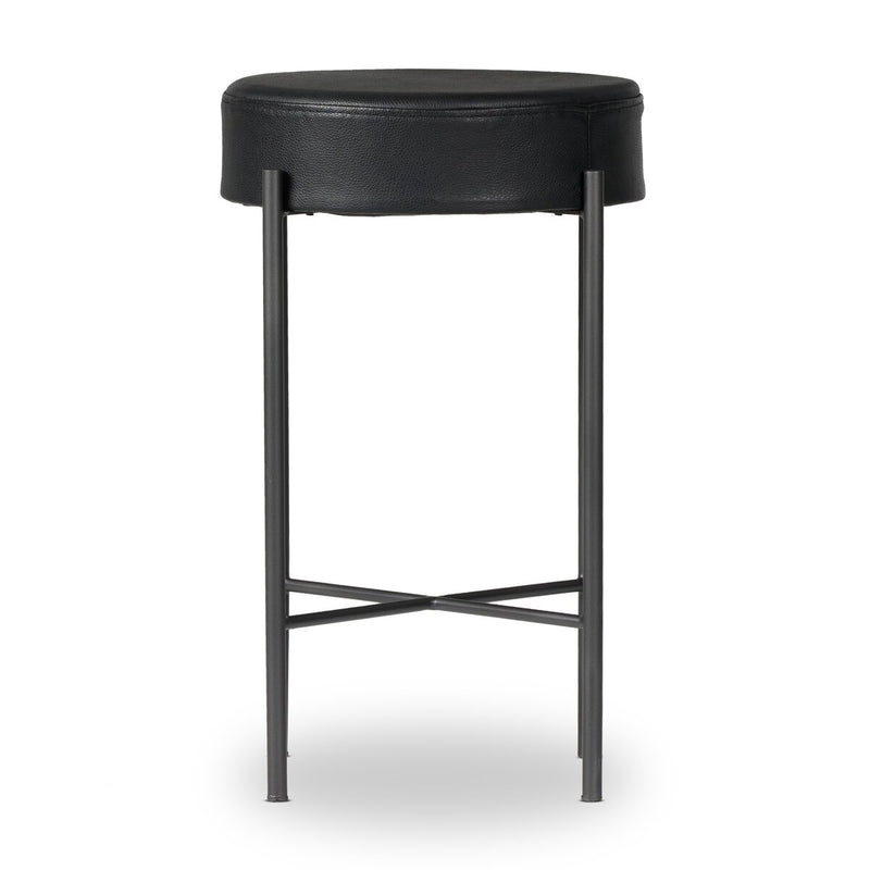 Nocona Bar + Counter Stool - Black Leather