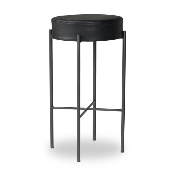 Nocona Bar + Counter Stool - Black Leather