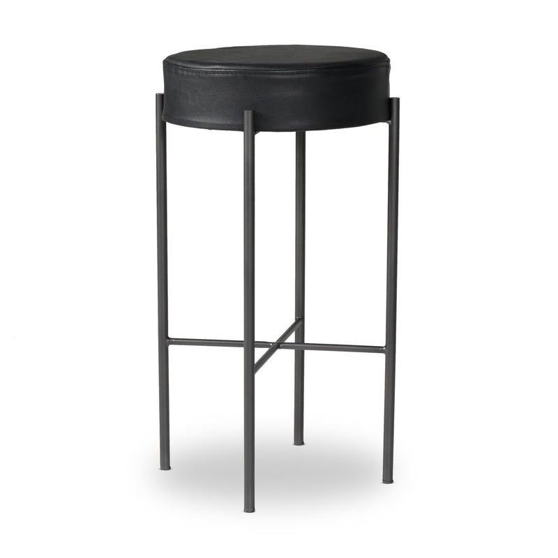 Nocona Bar + Counter Stool - Black Leather