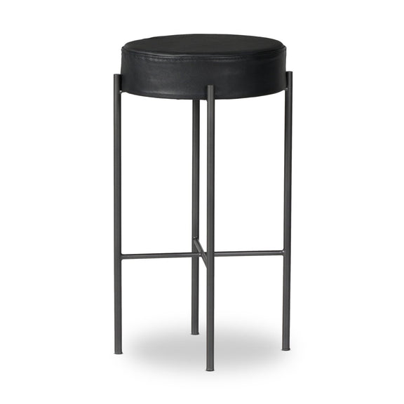 Nocona Bar + Counter Stool - Black Leather