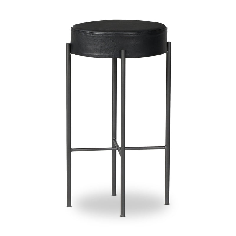 Nocona Bar + Counter Stool - Black Leather