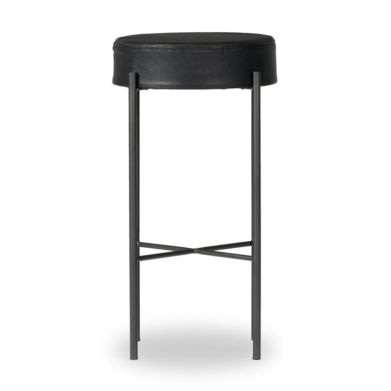 Nocona Bar + Counter Stool - Black Leather