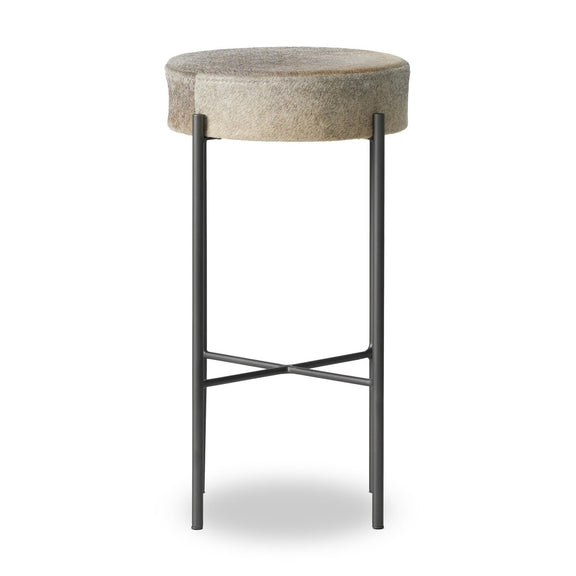 Nocona Bar + Counter Stool - Black & White Speckled Hide