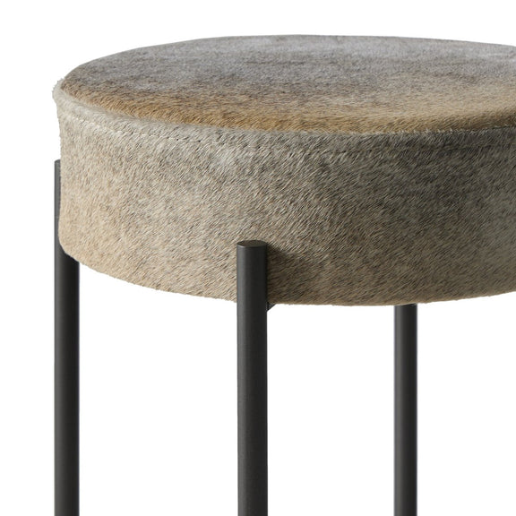 Nocona Bar + Counter Stool - Black & White Speckled Hide