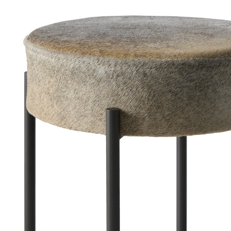 Nocona Bar + Counter Stool - Black & White Speckled Hide