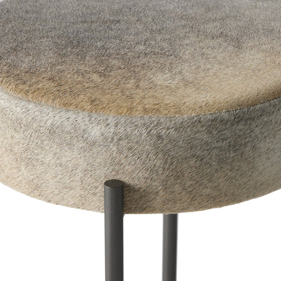 Nocona Bar + Counter Stool - Black & White Speckled Hide