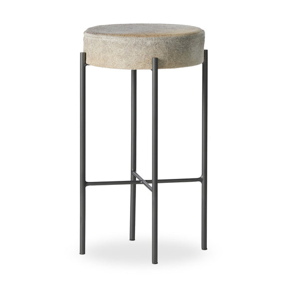 Nocona Bar + Counter Stool - Black & White Speckled Hide