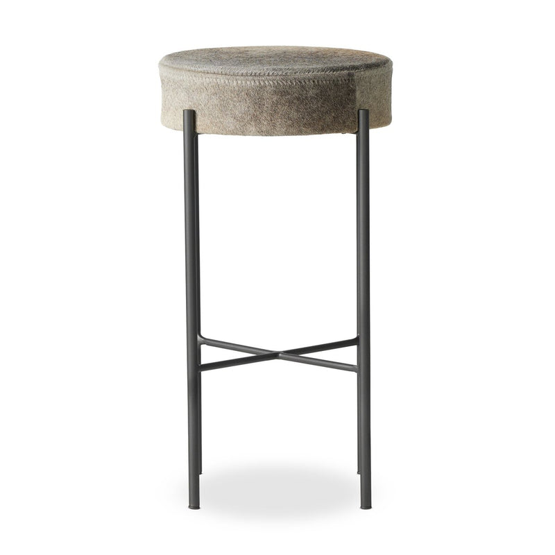 Nocona Bar + Counter Stool - Black & White Speckled Hide