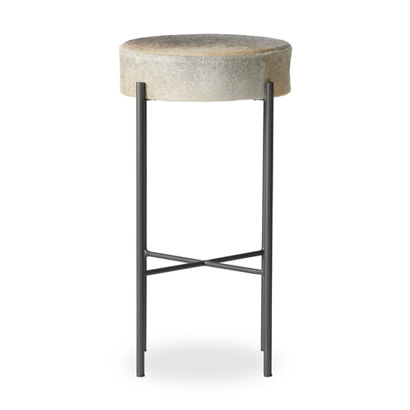 Nocona Bar + Counter Stool - Black & White Speckled Hide