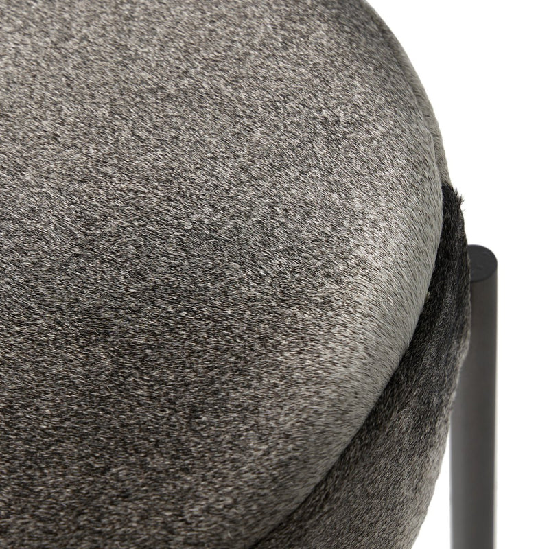Nocona Bar + Counter Stool - Black & White Speckled Hide