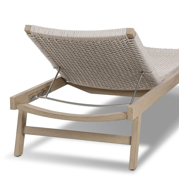 Delano Outdoor Chaise - Washed Brown